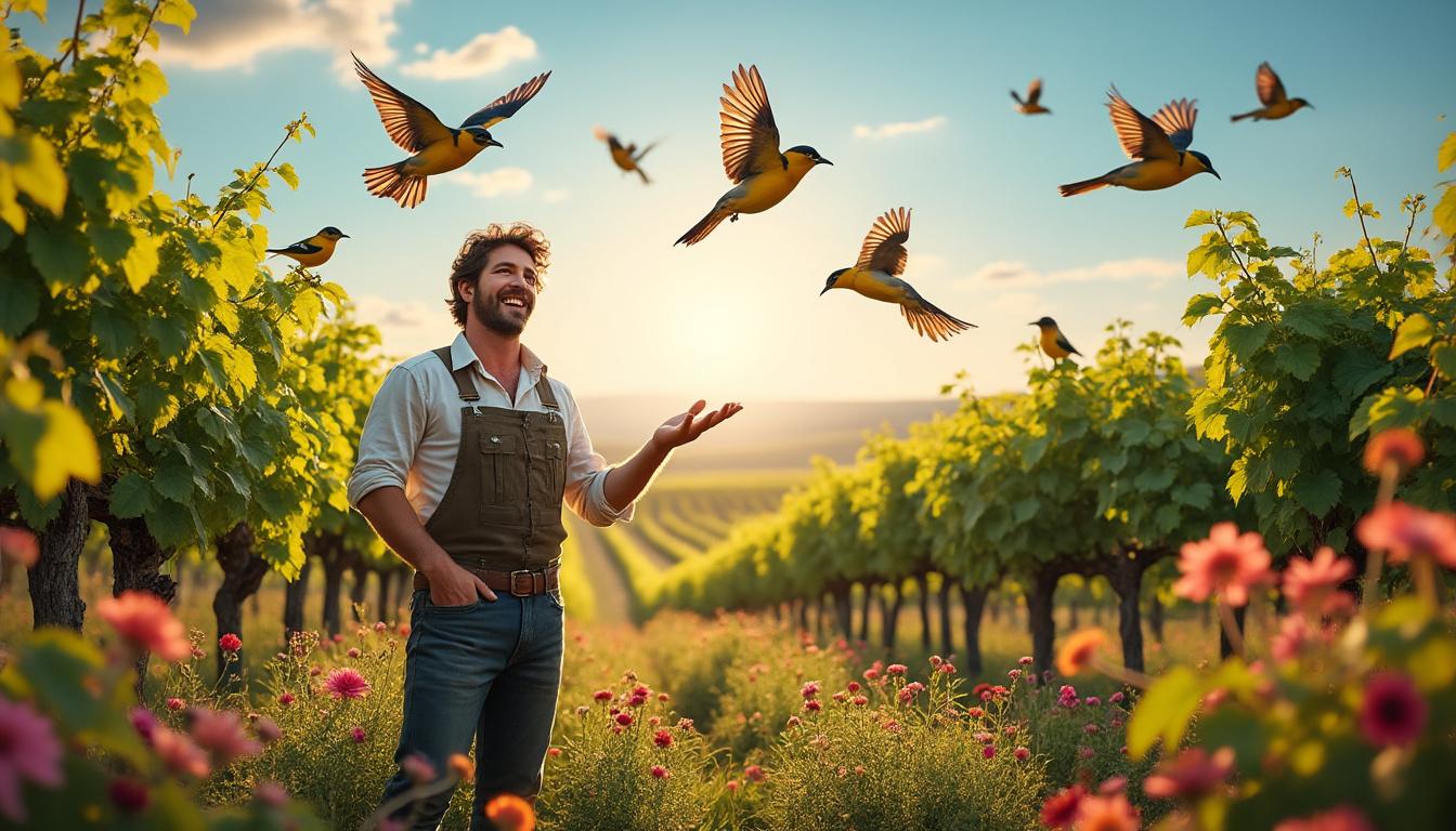 découvrez comment un vigneron passionné s'engage pour la biodiversité en protégeant les oiseaux dans ses vignobles, alliant respect de la nature et qualité du terroir.