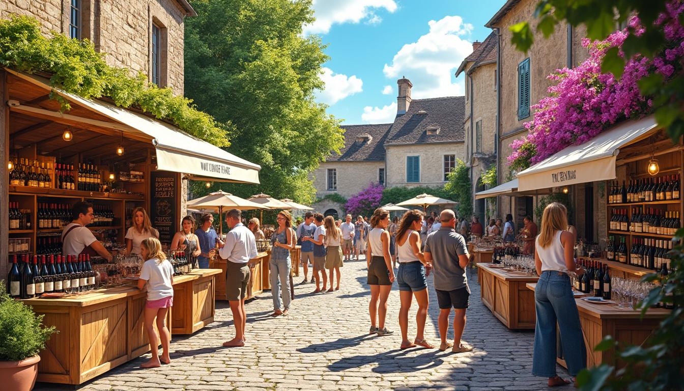 participez au vin en fête à cahors et puy-l’évêq : marché vigneron, activités oenoludiques et parcours sensoriel vous attendent pour une saison pleine de découvertes et de plaisir autour du vin.