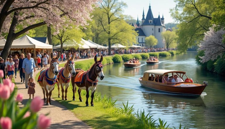 découvrez les animations incontournables en loire et haute-loire pour le week-end prolongé du 1er mai : fête de l'âne, croisières paisibles et foires traditionnelles pour tous les âges.