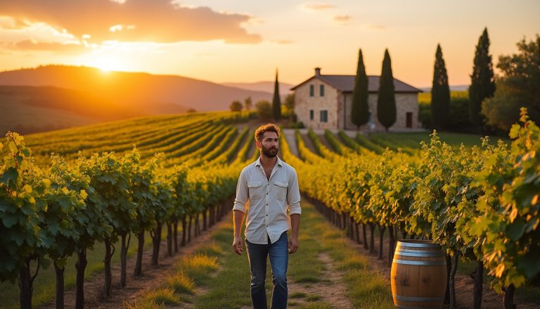 découvrez le refuge paisible de yannis baraban (zodiaque) au cœur des vignobles, une région d'exception alliant nature, vin et sérénité.