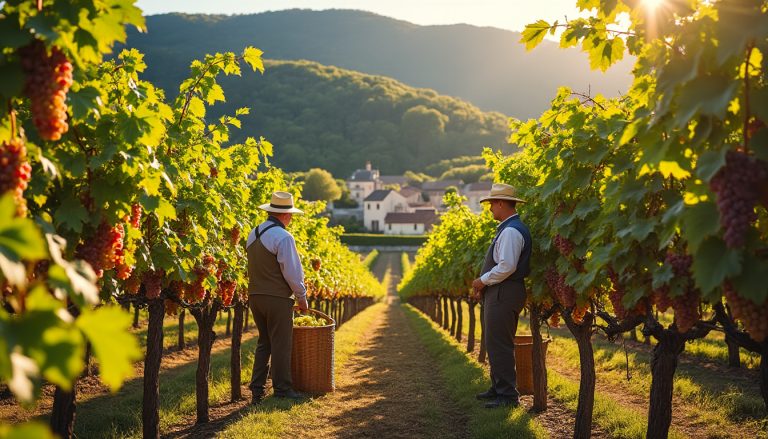 à alissas en ardèche, les vendanges reprennent vie après une pause de près de 150 ans, marquant un renouveau historique pour la région viticole.