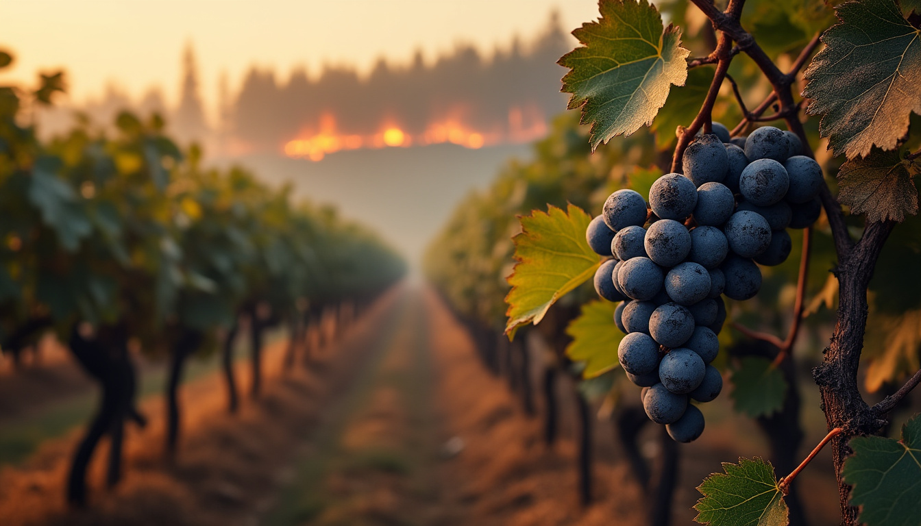 découvrez comment les incendies en gironde impactent les vins bordelais, leur donnant des arômes inattendus de bacon et de cendres, et explorez les enjeux pour les viticulteurs locaux.