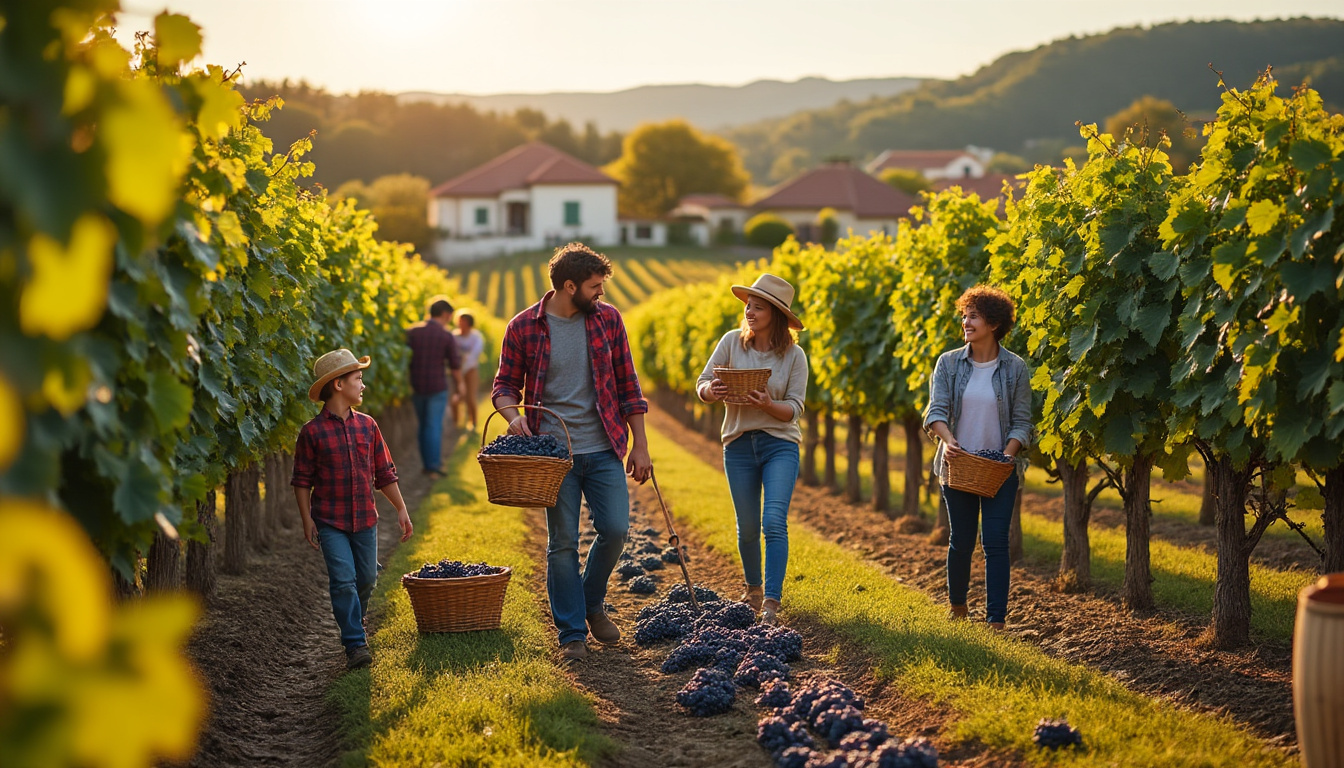 participez aux vendanges 2026 ce week-end ! découvrez les domaines viticoles qui vous ouvrent leurs portes pour vivre une expérience unique de récolte et de convivialité.